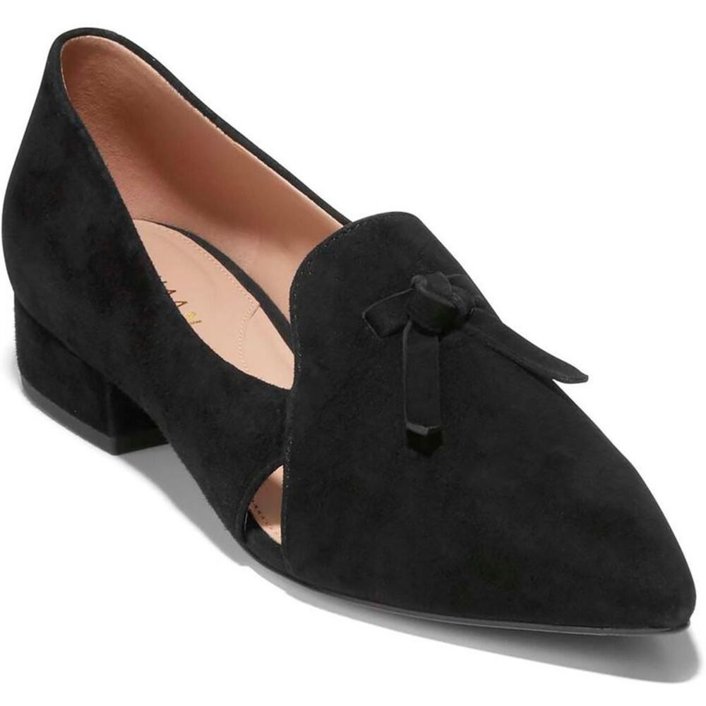 Cole Haan Black Flats Sleek Minimalist Design